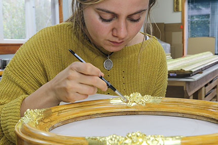 EILLES KAFFEE seltenes Handwerk Vergolderin