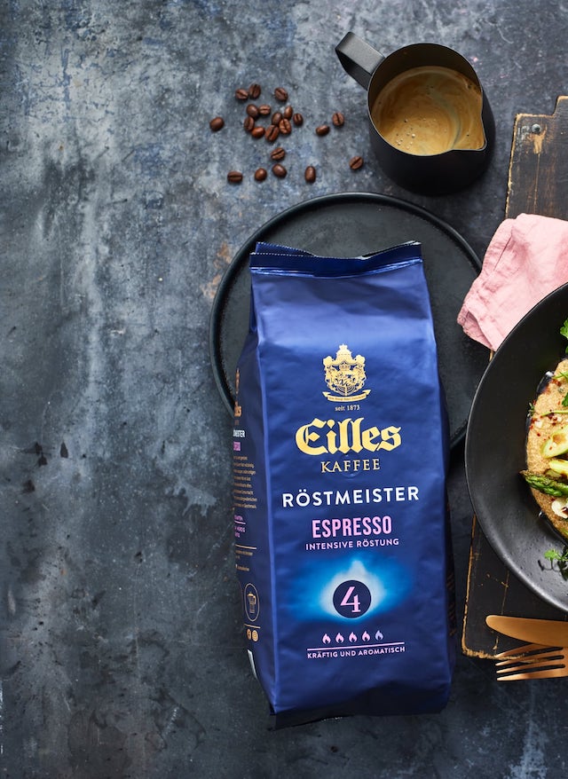 Rezepte - Cremige Espresso Polenta mit grünem Spargel | EILLES KAFFEE